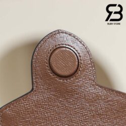 Túi Gucci Horsebit 1955 Phone Box Mini Bag GG Canvas Nâu Best Quality