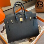 Túi Hermes Birkin 25 Black Noir Đen Da Epsom Best Quality