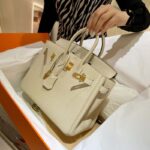 Túi Hermes Birkin 25 Trắng Beton Da Togo Best Quality