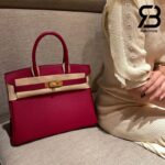 Túi Hermes Birkin 30 Rough Grenat Đỏ Rượu Da Togo Best Quality