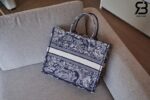 Túi Large Dior Book Tote Tiger Blue Reverse Xanh Dương 42cm Best Quality