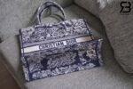 Túi Large Dior Book Tote Tiger Blue Reverse Xanh Dương 42cm Best Quality