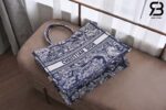 Túi Large Dior Book Tote Tiger Blue Reverse Xanh Dương 42cm Best Quality