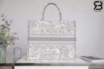 Túi Large Dior Book Tote Tiger Gray Xám 42cm Best Quality