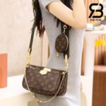 Túi LV Multi Pochette Accessoires Khaki Green Best Quality