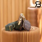 Túi LV Multi Pochette Accessoires Khaki Green Best Quality