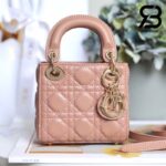 Túi Micro Lady Dior Bag Blush Màu Hồng 12CM Best Quality