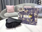 Túi Mini Dior Saddle Bag Oblique Galaxy Leather Màu Đen 21CM Best Quality