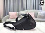 Túi Mini Dior Saddle Bag Oblique Galaxy Leather Màu Đen 21CM Best Quality