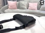 Túi Mini Dior Saddle Bag Oblique Galaxy Leather Màu Đen 21CM Best Quality