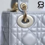 Túi Mini Lady Dior Bag Màu Xám Ngọc Trai 17CM Best Quality