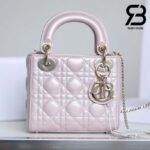 Túi Mini Lady Dior Bag Màu Hồng Ngọc Trai 17CM Best Quality
