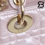 Túi Mini Lady Dior Bag Màu Hồng Ngọc Trai 17CM Best Quality
