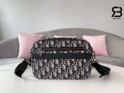 Túi Dior Safari Messenger Bag Black Beige Đen Kem 22CM Best Quality