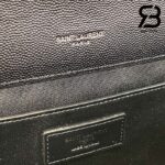 Túi YSL Envelope Medium Chain Bag Grained Black Đen Khóa Đen Da Calfskin 24CM Best Quality