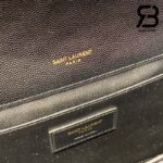 Túi YSL Envelope Medium Chain Bag Grained Black Gold Đen Khóa Vàng Da Calfskin 24CM Best Quality
