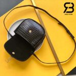 Túi YSL Kaia Small Satchel In Crocodile Embossed Bag Black Đen Da Bê Best Quality