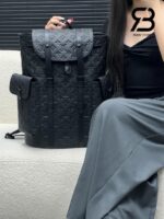 Ba Lô LV Christopher MM Taurillon Monogram Black Đen 44CM Best Quality