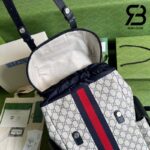 Ba Lô Gucci Ophidia GG Medium Backpack Xanh Đen 40CM Siêu Cấp
