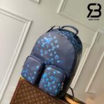 Ba Lô LV Backpack Multipocket Xanh Navy 40CM Best Quality