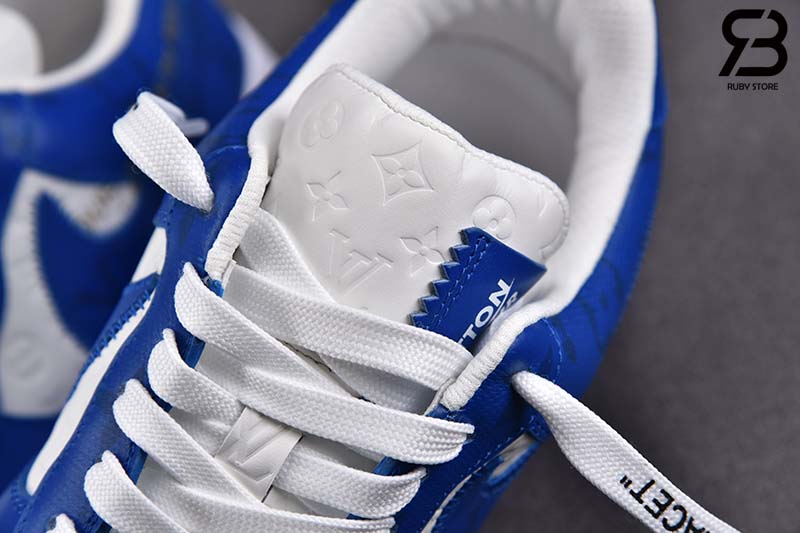 Giày Nike Air Force 1 Low Louis Vuitton White Blue Trắng Xanh Dương Best Quality