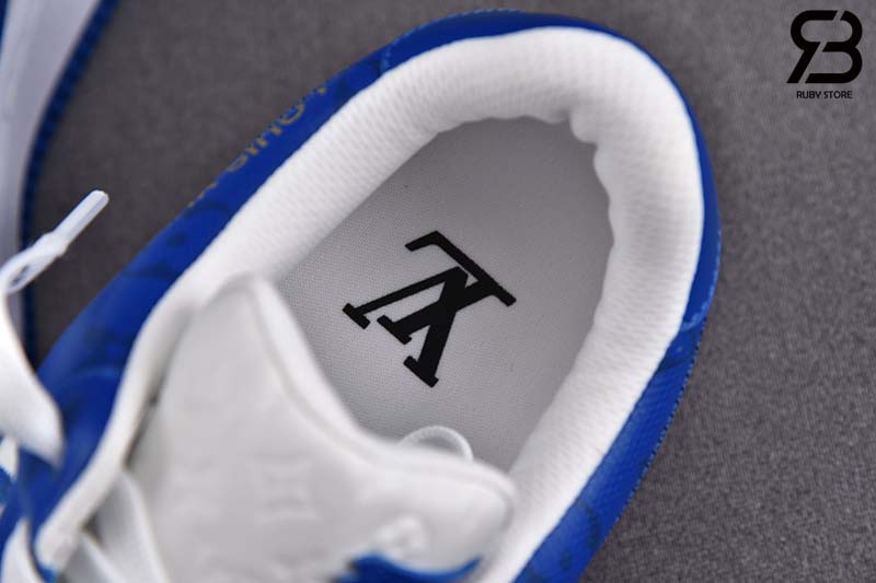 Giày Nike Air Force 1 Low Louis Vuitton White Blue Trắng Xanh Dương Best Quality
