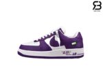 Giày Nike Air Force 1 Low Louis Vuitton White Purple Trắng Tím Best Quality