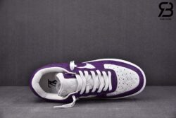 Giày Nike Air Force 1 Low Louis Vuitton White Purple Trắng Tím Best Quality