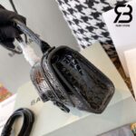 Túi Balenciaga Hourglass Mini Black Đen Crocodile 12CM Best Quality