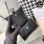 Túi Balenciaga Hourglass Mini Black Đen Crocodile 12CM Best Quality