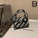 Túi Balenciaga Hourglass Mini Black Đen Logo 12CM Best Quality