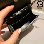 Túi Balenciaga Hourglass Mini Black Đen Logo 12CM Best Quality
