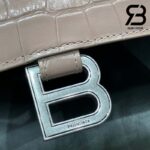 Túi Balenciaga Hourglass Small Beige Kem Crocodile 23CM Best Quality