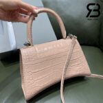 Túi Balenciaga Hourglass Small Beige Kem Crocodile 23CM Best Quality