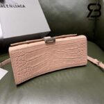 Túi Balenciaga Hourglass Small Beige Kem Crocodile 23CM Best Quality