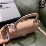 Túi Balenciaga Hourglass Small Beige Kem Crocodile 23CM Best Quality