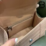 Túi Balenciaga Hourglass Small Beige Kem Crocodile 23CM Best Quality