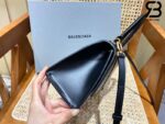 Túi Balenciaga Hourglass Small Black Đen Da Cừu Bóng 23CM Best Quality