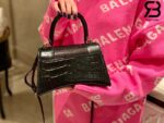 Túi Balenciaga Hourglass Small Black Đen Reptile 23CM Best Quality