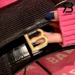 Túi Balenciaga Hourglass Small Black Đen Reptile 23CM Best Quality