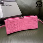 Túi Balenciaga Hourglass Small Pink Hồng Crocodile 23CM Best Quality