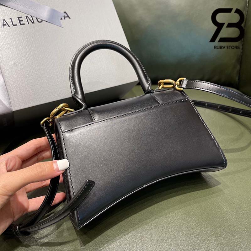 Womens Hourglass Xs Handbag With Rhinestones in Grey  Balenciaga US