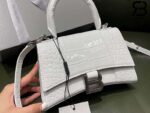 Túi Balenciaga Hourglass Xs White Trắng Crocodile 19CM Best Quality