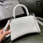 Túi Balenciaga Hourglass Xs White Trắng Crocodile 19CM Best Quality