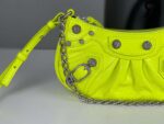 Túi Balenciaga Le Cagole Mini Bag With Chain Neon Yellow Xanh Chuối 21CM Best Quality