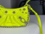 Túi Balenciaga Le Cagole Mini Bag With Chain Neon Yellow Xanh Chuối 21CM Best Quality