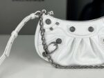 Túi Balenciaga Le Cagole Mini Bag With Chain White Trắng Crodcodile 21CM Best Quality