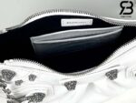 Túi Balenciaga Le Cagole Mini Bag With Chain White Trắng Crodcodile 21CM Best Quality