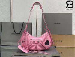 Túi Balenciaga Le Cagole Small Shoulder Bag Pink Hồng 33CM Best Quality