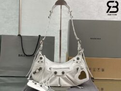 Túi Balenciaga Le Cagole Small Shoulder Bag White Trắng 33CM Best Quality
